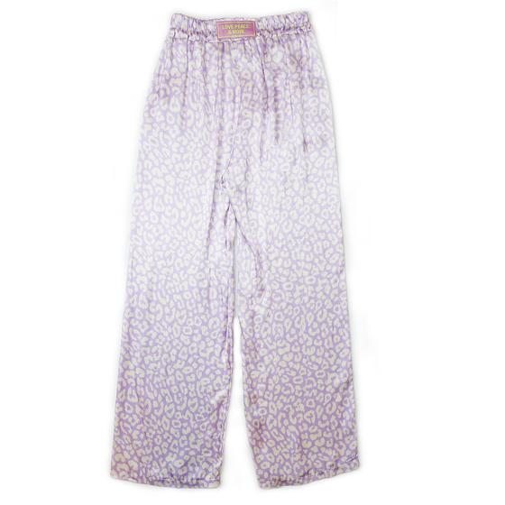 goldmarie Hose LOVE PEACE MOIN lilac Neon Label - Leo Muster - lavendel-creme