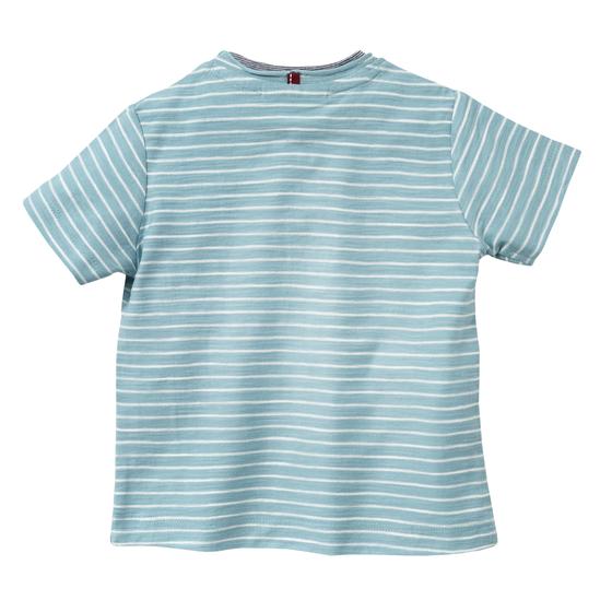 People wear Organic T-Shirt Henley Türkis