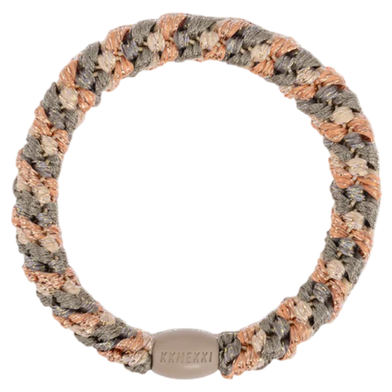 Kknekki Haargummi Mix Rosegold Camo Glitter