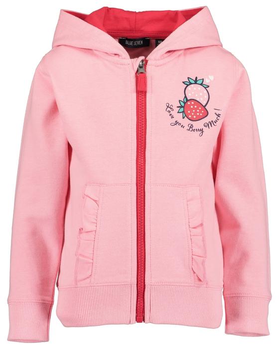 Sweatjacke "Berry", Biobaumwolle, rosa