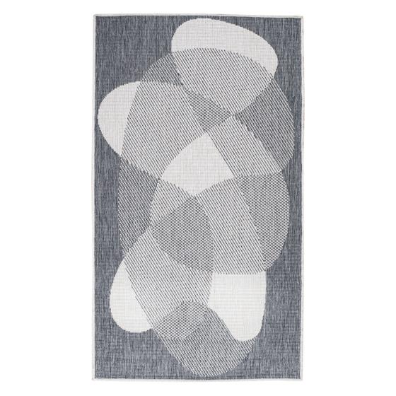 DUO Rug wendbarer Teppich silber