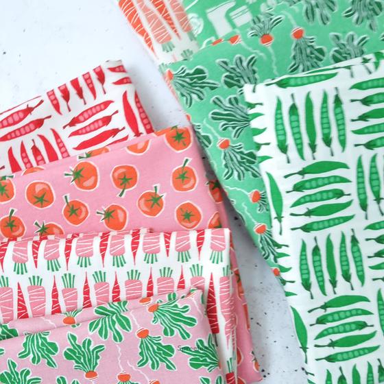 In th Vegetable Garden Loes van Oosten Cotton & Steel