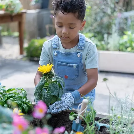 Little Dutch Gartenhandschuhe Blau Forest Friends