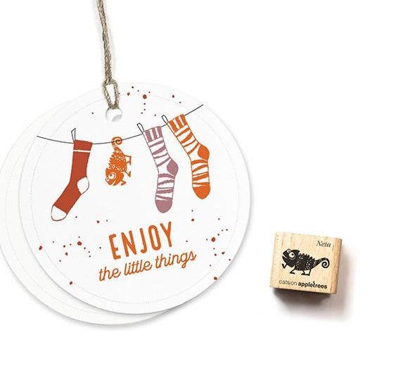 Cats on Appletrees Stempel Chamäleon Neta