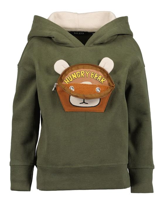 Sweatshirt "Bär", Baumwolle, schilf