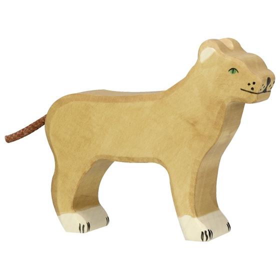 Holztiger Holztier Löwin