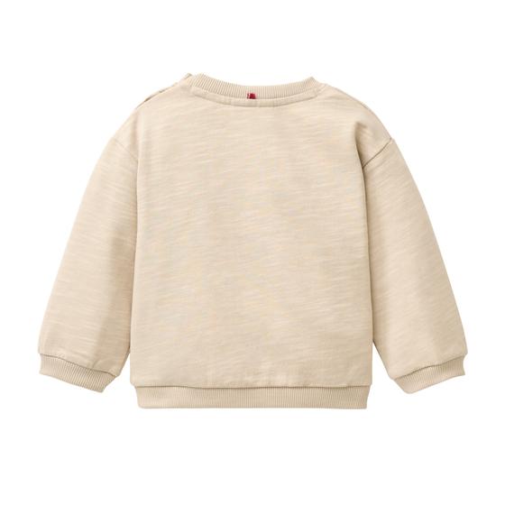 People wear Organic Sweat Pullover Hello Bear Dunkelsand