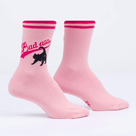 SOCK it to me Strümpfe BAD ASS CAT W0410 - rosa-pink