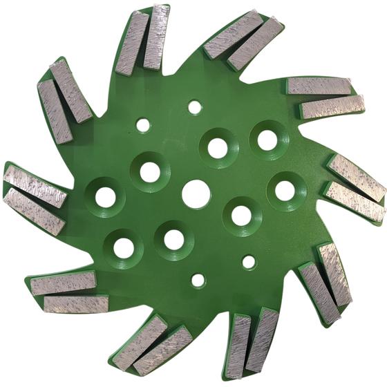 Diamant-Stern-Schleifscheibe <br> Ø 250 mm <br> mittelharte Untergründe