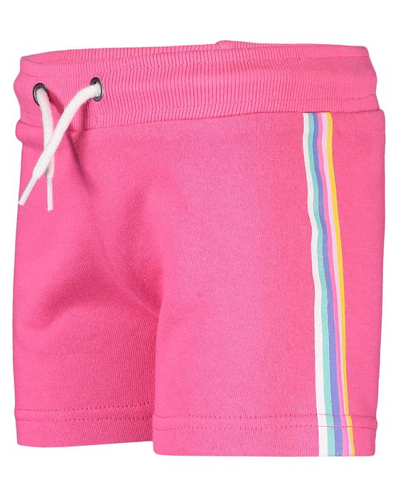 Sweatshorts mit bunter Seitennaht und Kordelgürtel, Baumwolle