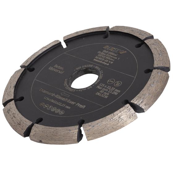 Diamant Rissefräser <br> Ø 125 mm <br> Profi Qualität <br> Beton, Universal