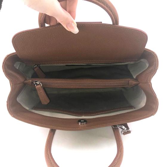 Maxima Handtasche klein, cognacbraun