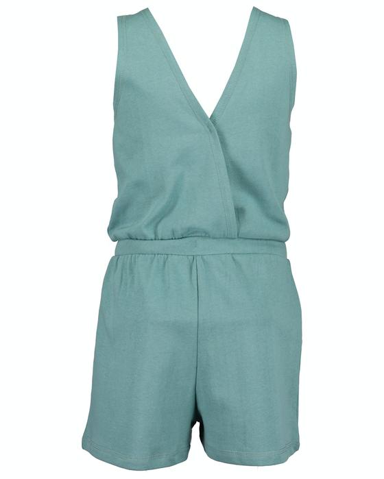 Jumpsuit, reine Baumwolle, gletscher