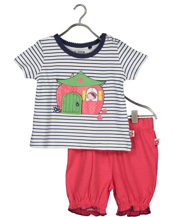 2er-Set "Erdbeermädchen", Shirt + Shorts, Biobaumwolle