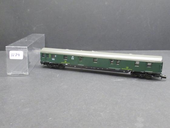Arnold 3279 Personenwagen Bahnpostwagen 500 Jahre Post 4-achsig grün Spur N