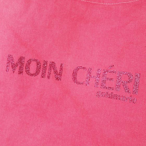 goldmarie Canvas Tasche MOIN CHÉRI - pastell pink - 35x48cm