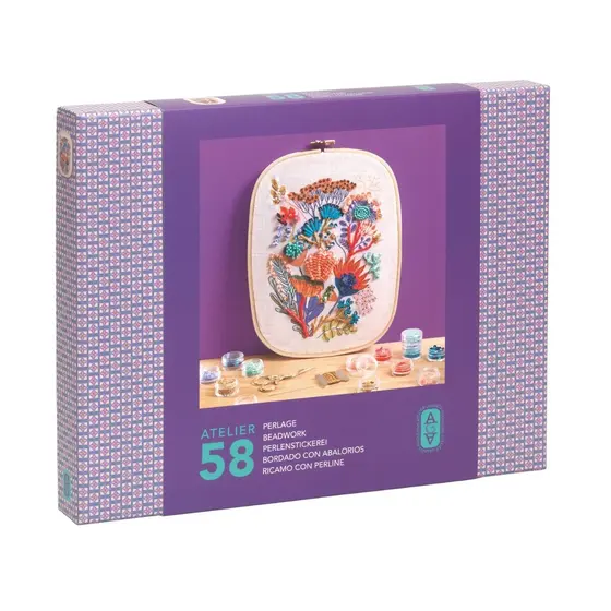 Djeco Atelier 58 Perlenstickerei Blumen 