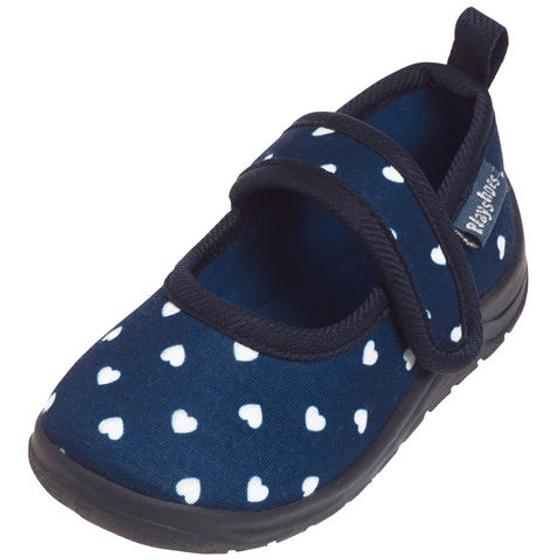 Hausschuhe "Herzchen", ideal für den Kindergarten und Co.,blau