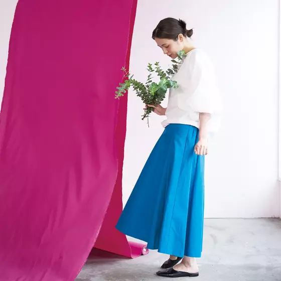 Echino Solid Colour Linen Cotton Canvas pink