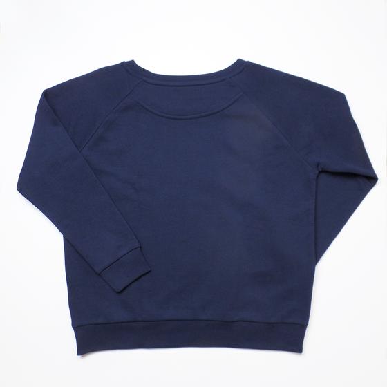 goldmarie Sweatshirt LOVE PEACE MOIN navy - kupfer 