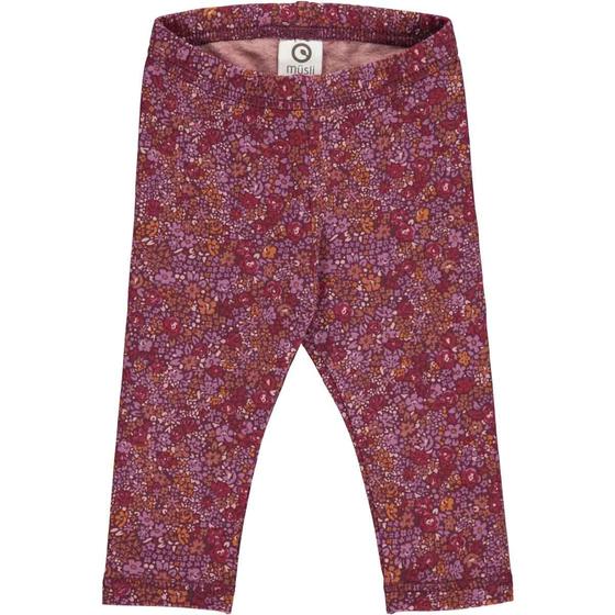 Müsli by Green Cotton Leggings Petit Blossom Berry Red