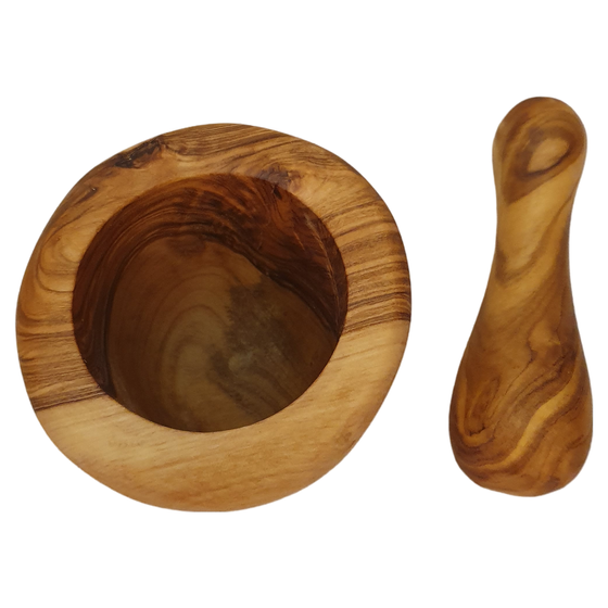 Olivenholz Mörser