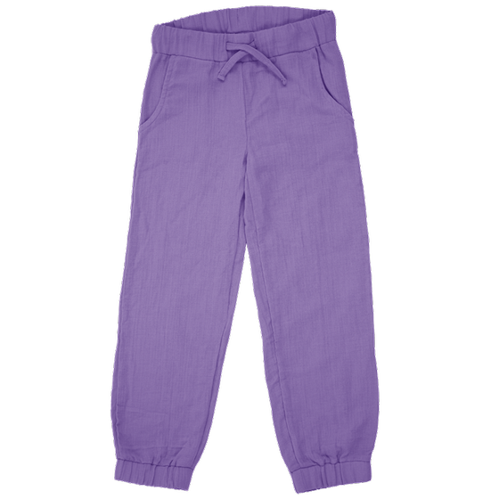 Musselin-Hose, Biobaumwolle, GOTS-zertifiziert, purple