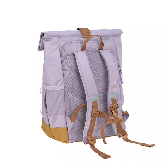 Lässig Kindergartenrucksack Rolltop 12L - Little Gang Lila