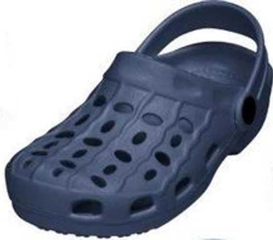 Eva-Clog für drinnen und draußen, Fersenriemen, dunkelblau