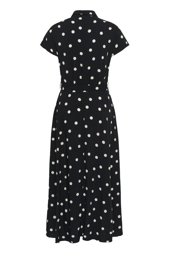 SOAKED Maxi Kleid gepunktet SLArjana 30404807 - schwarz-creme