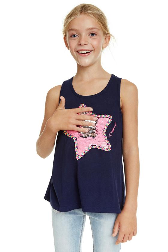 Shirt "Poolie" mit Wendepailletten, umrahmt von aufgenähtem Freundschaftsband