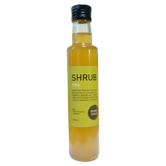 SHRUB - Birne - natürlicher Premium Sirup nach alter Tradition