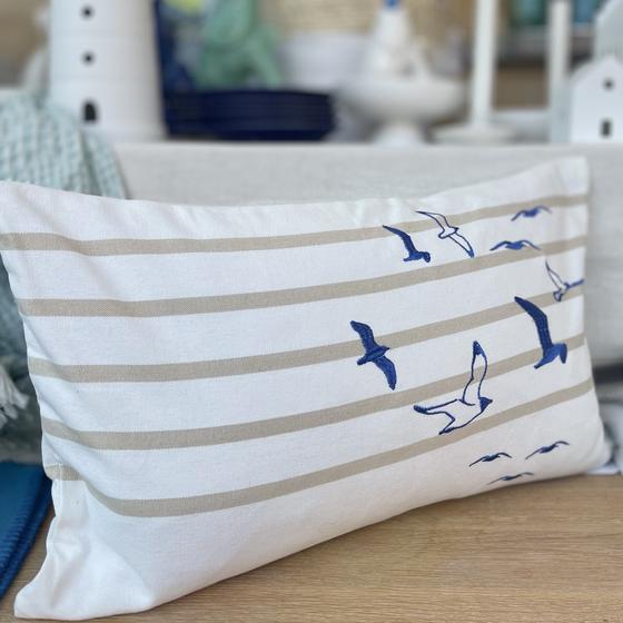 Pad Concept HAVN Kissenhülle, weiß /dark blue