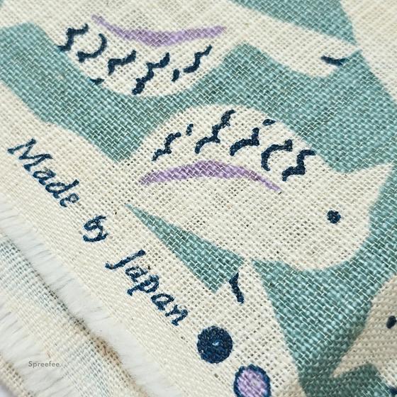 Birds Slub Cotton Poplin Sevenberry