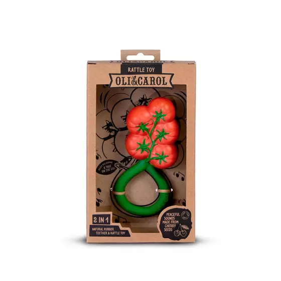 Oli&Carol Rattle Toy Tomato 