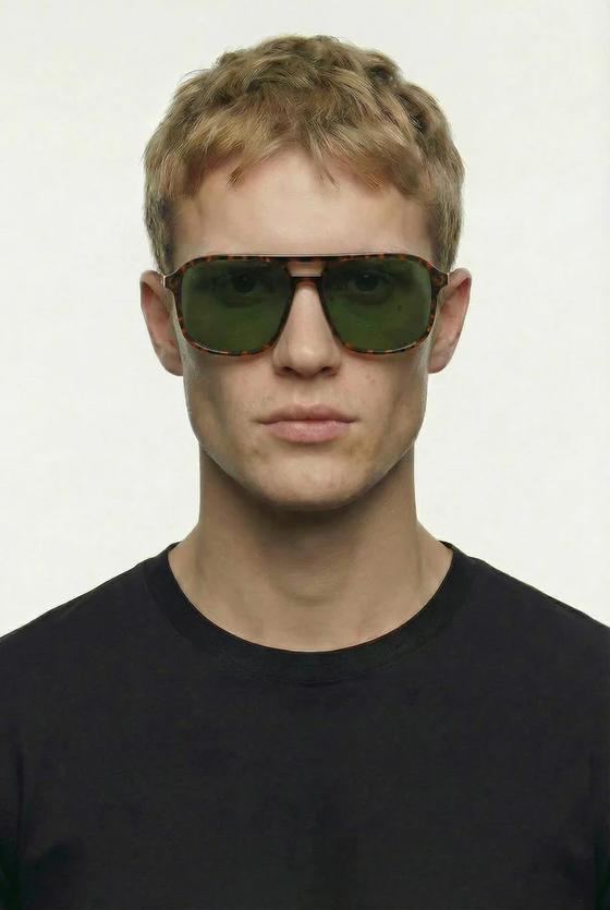 eco SHADES Sonnenbrille LAI - transparent havanna baun - gemustert - Unisex