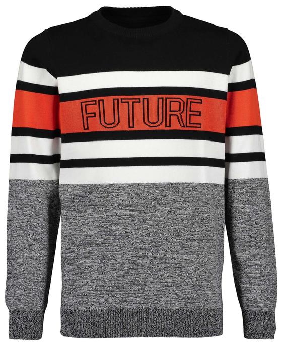 Strickpullover "Future", reine Baumwolle, schwarz