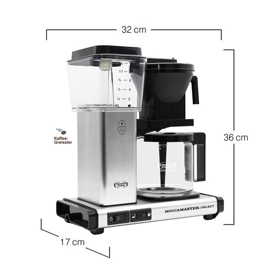 Moccamaster Filterkaffeemaschine Rot Metallic_Schönbergers Kaffeegreissler