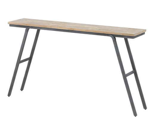 Tisch | Konsolentisch MACAS - antik-grau / verwittertes Holz