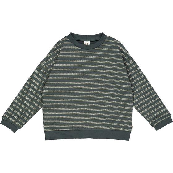 Müsli by Green Cotton Sweatshirt Stripe Poetry Green