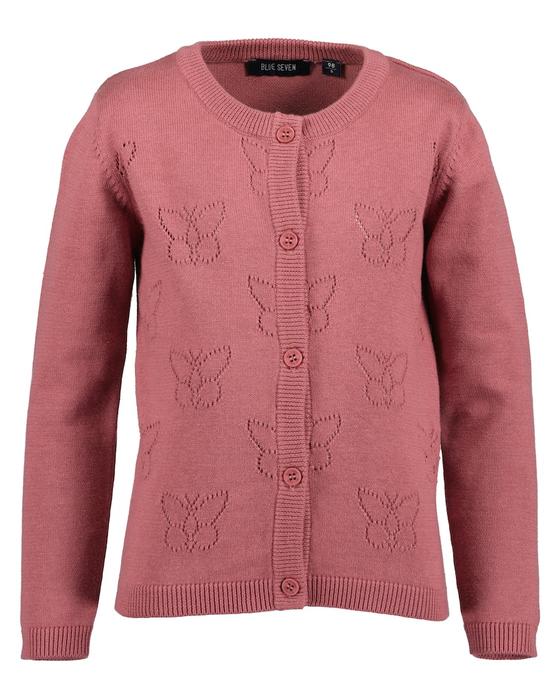 Strickjacke "Schmetterling", aubergine