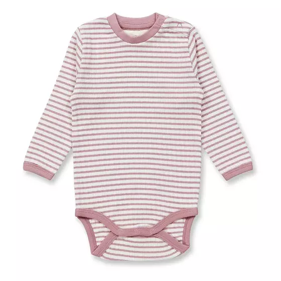 Sense Organics Body Langarm Yvon Dusty Rose Stripes