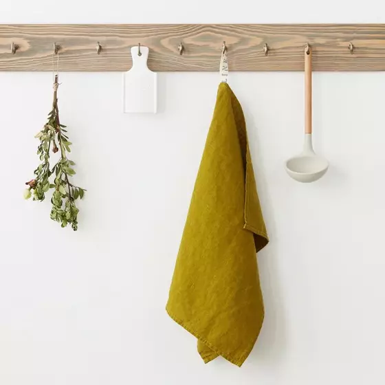 Leinen Serviette - Geschirrtuch Moss Green