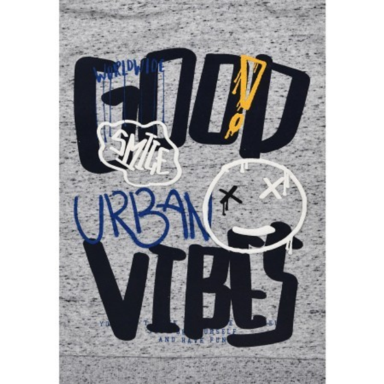 Sweatjacke "Good Vibes", grey-melange