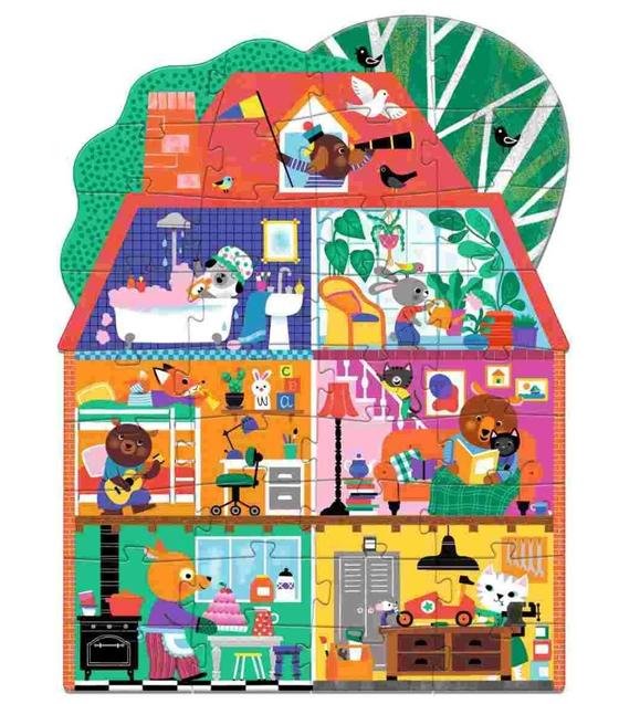 Djeco Bodenpuzzle Haus 36 Teile