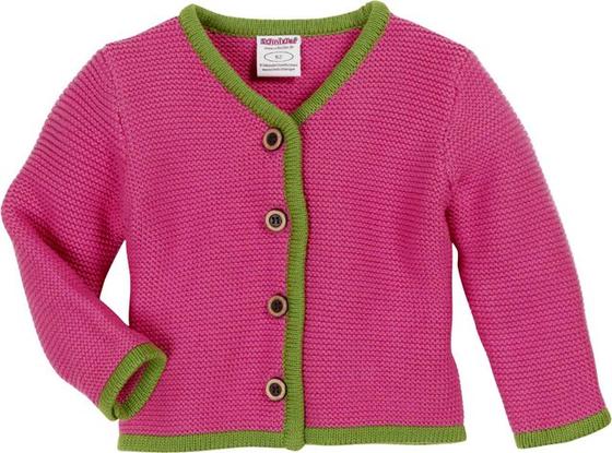 Strickjacke, Strickjanker, reine Baumwolle, pink