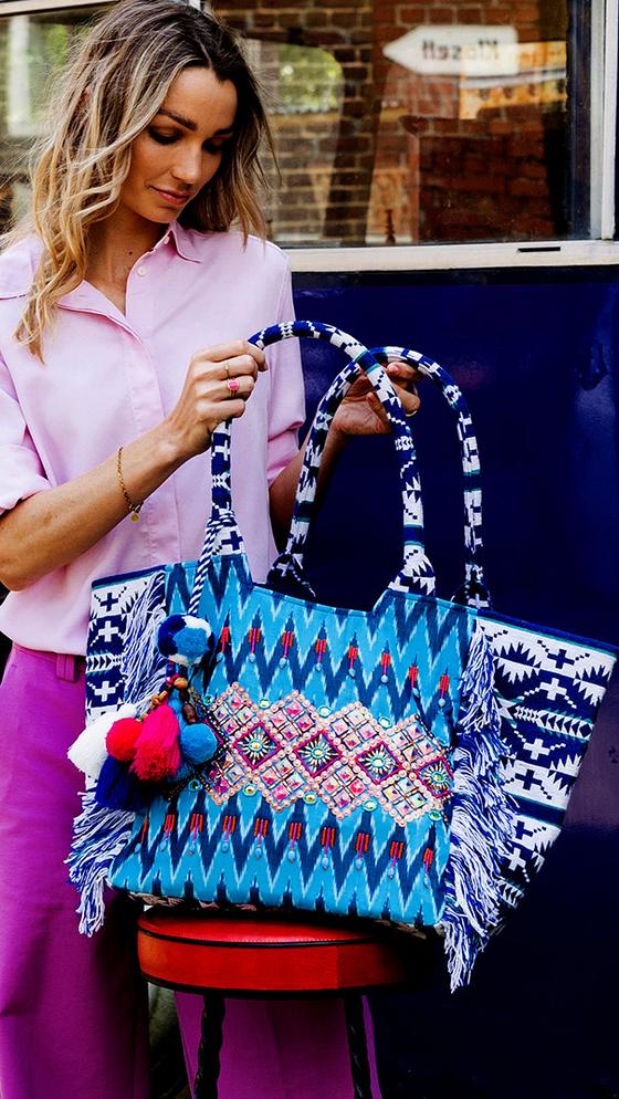 Smitten Shopper Tasche VANYA ITA0185 - blau-bunt