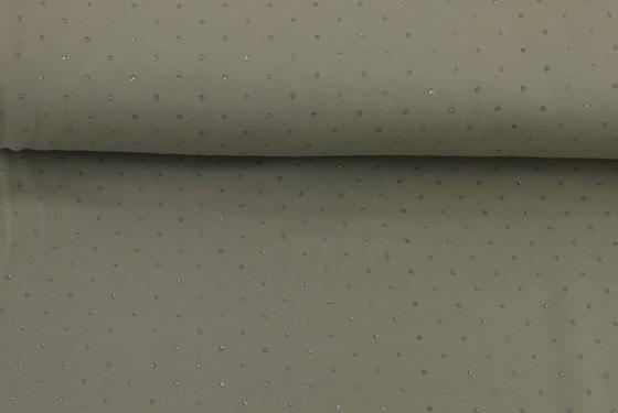 Sweat Glitzer Pünktchen khaki