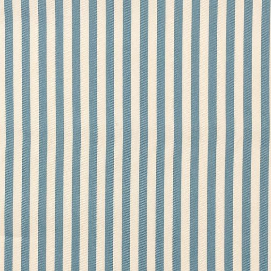 aqua-weiß gestreifter Baumwoll-Twill Stoff mit feiner Köperbindung – ideal für das Nähen von Taschen und Accessoires