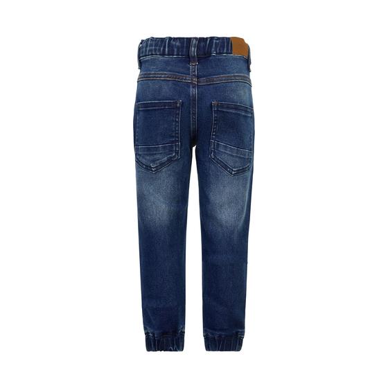 Jeans mit elastischen Bündchen, Bund verstellbar, denim